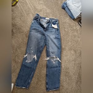 Abercrombie & Fitch Curve Love The 90s Straight Ultra High Rise 29L/8L